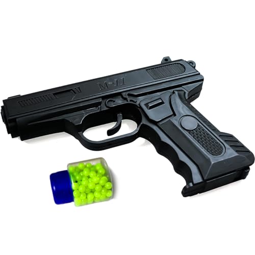 Visaxe M-11: Ultimate Toy Gun Adventure for Kids - 12 Beads Gift for Boys and Girls - Exciting Play in Black
