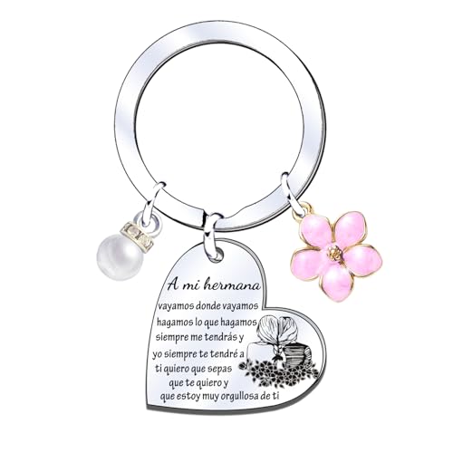 JRZDFXS Llavero para Hermana, Regalo Personalizado, Mujer, Cumpleaños (3)