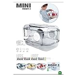 Zolux Käfig für Hamster, Mäuse, Rennmäuse, 3 Zoll Mini, 1 Unité (Lot de 1)