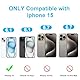 TAYUZH 7000mAh Akkuhülle für iPhone 15 (6.1 Zoll) Upgraded Slim Portable Protective Charger Case Wiederaufladbare Extended Battery Charging Case Kompatibel mit iPhone 15 Schwarz