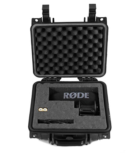 Casematix 11 Inch Airtight Camera Microphone Case Compatible With Rode Videomic Pro, Video Mic Pro R, Shotgun Condenser, Rycote Lyre, Vmpr, 3.5Mm Trs Cable And More Accessories #TOP8