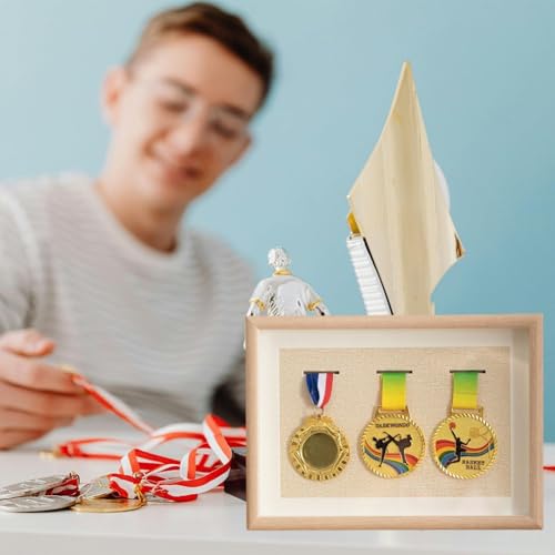 Boîte de rangement de médailles pour décoration de bureau chic