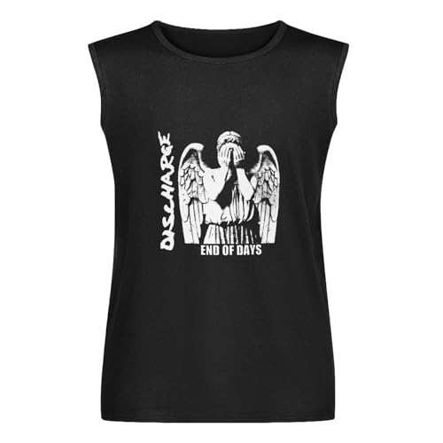 Men's Vest Tank Discharge End of Days Poster Punk World Men's Sleeveless T Shirt Casual Tops Clothing