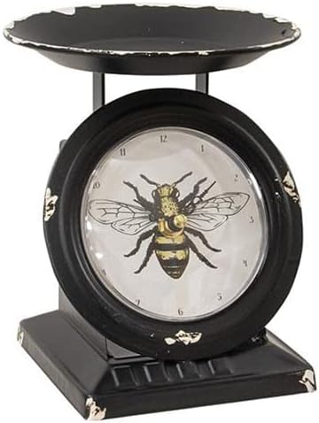 Miniatura 10 de First of a Kind Reloj vintage a escala  Reloj de mesa vintage para casa de campo  Estilo de mediados de siglo, reloj vintage de metal para