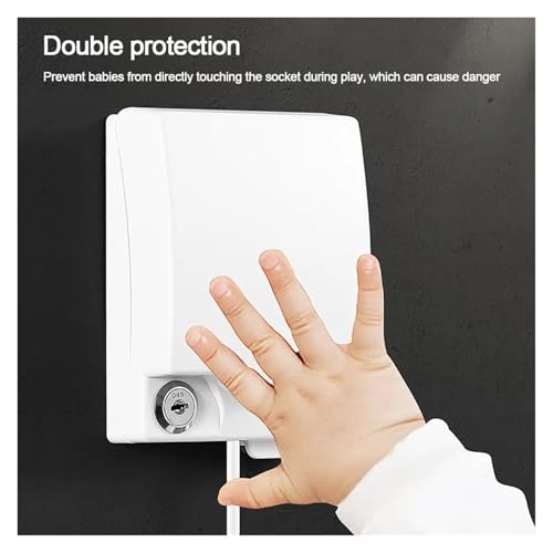 Protector de enchufes para exterior tipo 86 a prueba de salpicaduras para patios 7