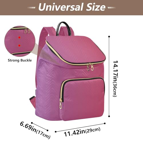 Sac à dos dégradé violet rouge aux couleurs vibrantes et design ergonomique - 3