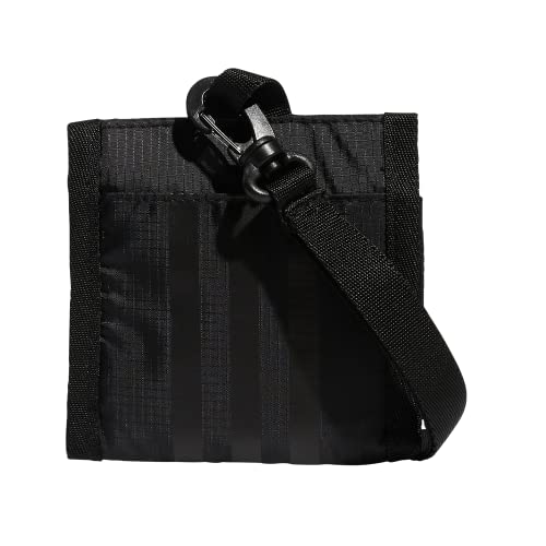 adidas Originals Carteira de viagem com cordão removível, preto/branco, tamanho único