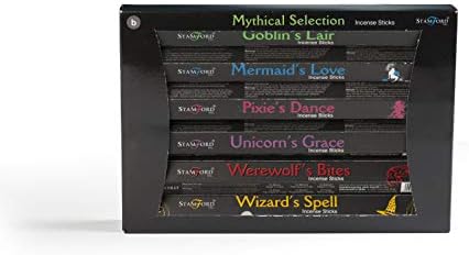 Stamford 37324 Mythical Variety Set Incense 6 Packs x 15 Sticks, Black, One Size
