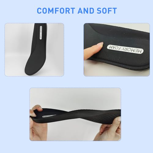 Replacement Shoe Insoles for Men\'s Shoes, Memory Foam Footwear Inserts for Comfortable Light-Weight and Cushion Shock Absorbing (US Men11-EU45) - Thumbnail 5