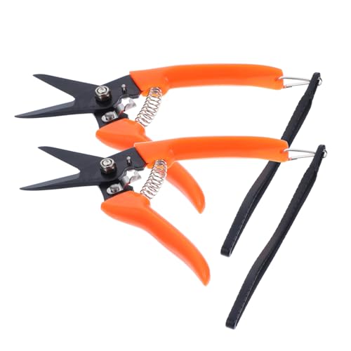 CVUTOVO 2個 修蹄剪 ヤギ蹄トリマー 高硬ステンレス製 耐久性 シャープな刃で簡単トリミング 軽量携帯便利 農家 園芸用多用途剪定ばさみ