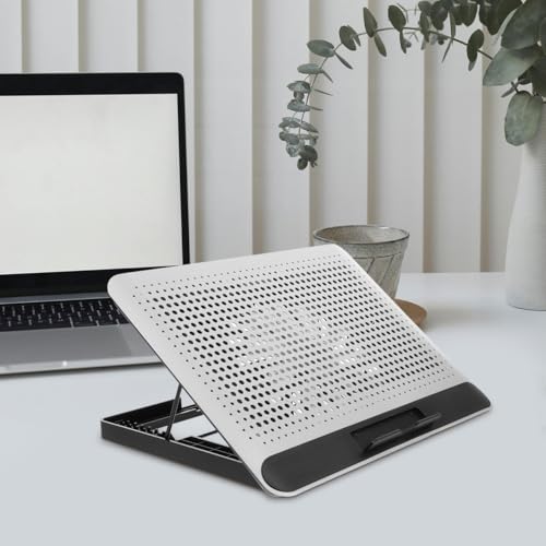 Base refrigerante para laptop de aleación de aluminio con ventilador miniatura 5