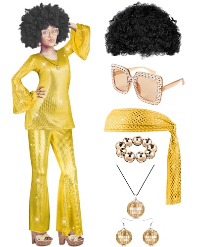 Costume disco années 60 et 70 femme pour éviter de chercher vos accessoires d'Halloween