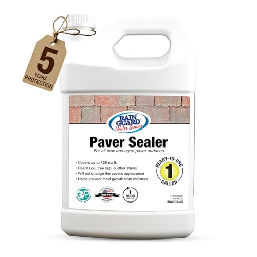 Rainguard Water Sealers Paver Sealer, Penetrating Protection Against Oil, Sap,