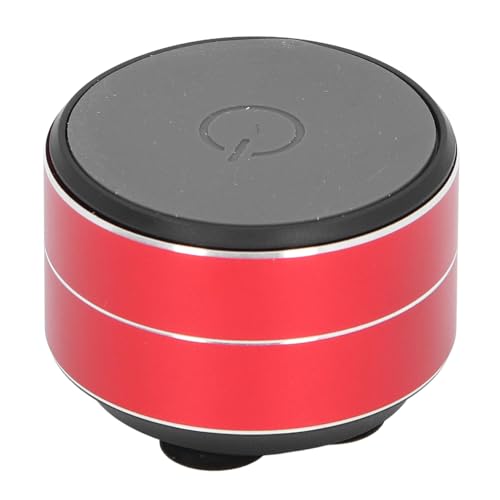 Image of Bone Conduction Speaker, Portable Cordless Bluetooth Speaker Stereo Music Player with Suction Cup Base, Support Dual Speaker Pairing Connection (Red)
