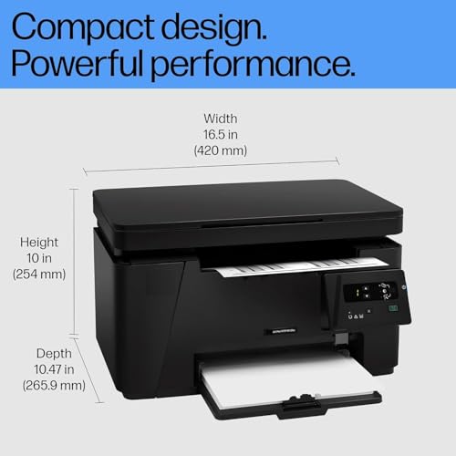 Image of Printer Laser Jet Pro MFP M126A Printer, Copy, Scan, Hi Speed USB 2.0, Free with Data Cable Up to 21 ppm, 150-sheet Input Tray, 100-sheet Output Tray, 8000 Page Duty Cycle Black and White