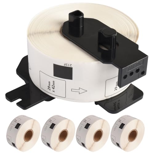 office�l�b�g �v���J�b�g���x�� 29mm×42mm DK-1215 �p�݊��i ���x���̂� 5�Z�b�g+�݊����x���z���_�[1�� �Z�b�g ���M���x�� QL-800 / QL-820 �Ή�