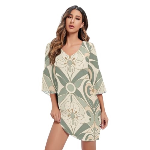 Robe trapèze en mousseline de soie fluide pour affiner la silhouette et rester au frais