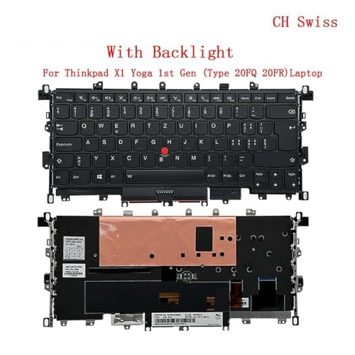 Clavier rétroéclairé Thinkpad X1 Yoga de 1re génération SWS