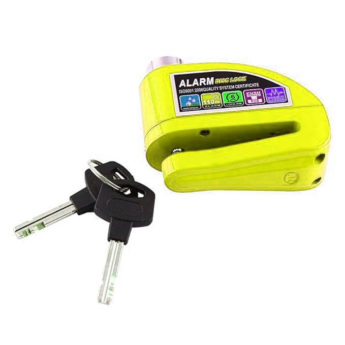 Image of Heavy Duty Keyed Lock | Hardened Steel Shackle Lock | Anti-Rust Security for Gate, Warehouse & Outdoor Use (ALT-19 Yellow)