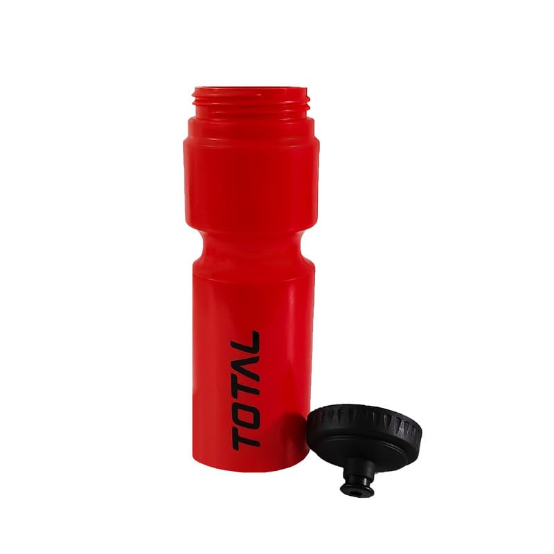 Image of TOTAL Sipper Bottle for Gym, Running, Cycling | BPA-Free Sports Water Bottle with Push /Pull Leakproof Cap | Lightweight, Durable & Reusable Bottle for Outdoor Fitness Use | Red 800 ML