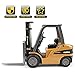 duturpo 1/50 Scale Diecast Forklift Truck Toys, High Detail Metal Construction Vehicles Model Toy for Kids (Forklift)