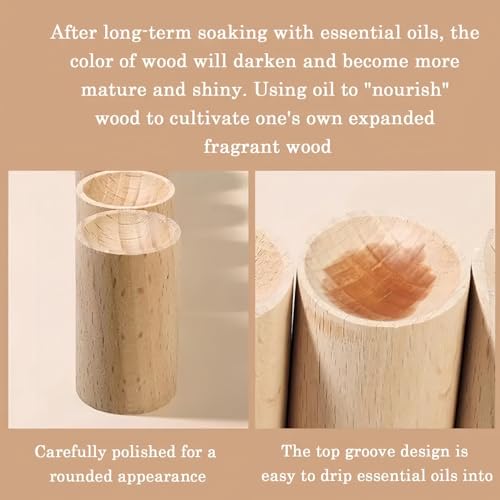 Set de 5 Difusores de Aceites Esenciales de Madera miniatura 4