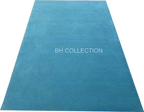 Image of Classical Look Plain Handmade Carpet with Super Soft & Pure Woolen Carpet for Your BEDROOMS & Living Room with 1 INCH Pile Height 10 X 16 FEET (300x480 cm)