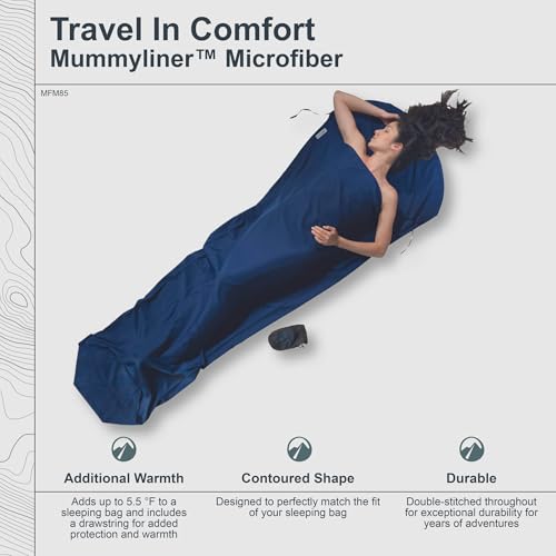 COCOON - Premium - Micrifiber MummyLiner - Twilight Blue