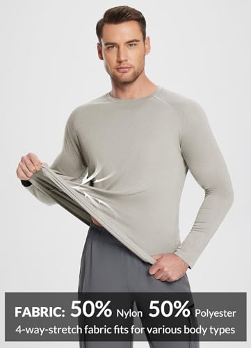 baleaf Men's Sun Protection Shirts UV SPF UPF 50+ Long Sleeve Rash Guard Fishing Running Quick Dry Lightweight4