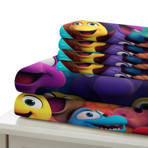 Housses de couettes 3D dinosaure en microfibre avec zip