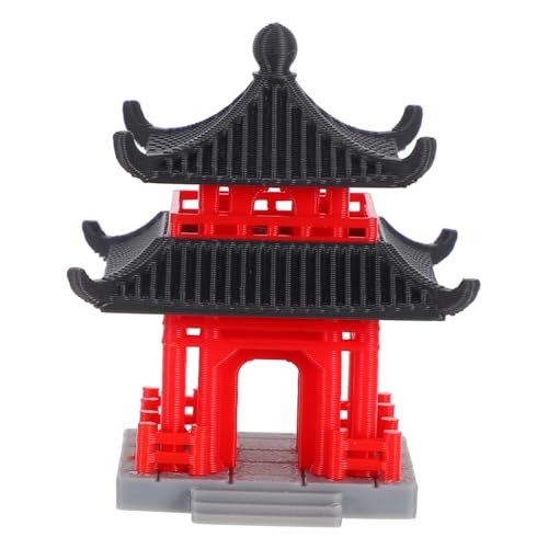 Toddmomy Adorno Pabellón Estilo para Decoración de Micro y Estatua Miniatura para Decoración del y Peceras