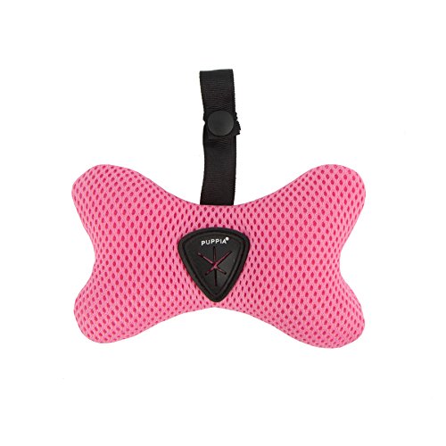 Image of Puppia PARA-WB1533-PK-FR Pink Soft Waste Bag Dispenser Pet-Waste-Bags, ONE Size