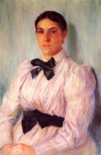 Tableau Toile Mary Cassatt Affiche d'Art Portrait pour Ambiance Cosy et Élégante de Bureau