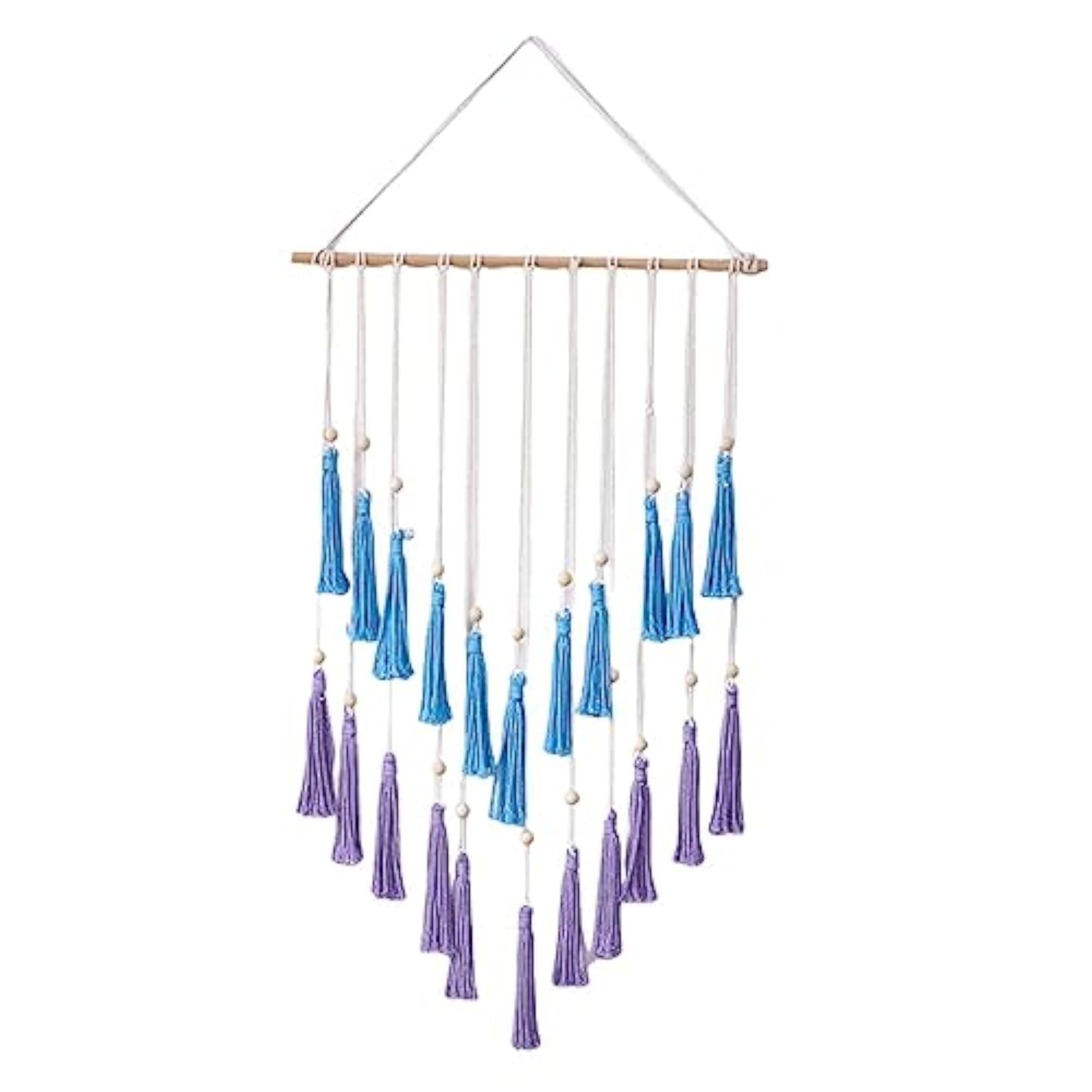 Hanging Photo Display Frame with Long Tassel, Wall Art