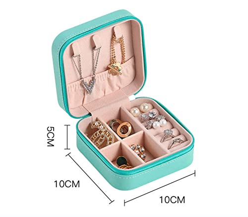 Porta Jóias Portátil Viagem Estojo Maleta Organizador Bijuterias Porta Anéis e Colar - ALVATEC ATC (