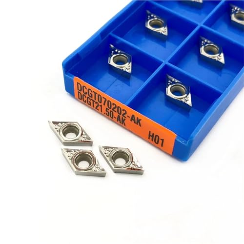 Fresas de torno DCGT070202 para aleación de aluminio, 10 piezas miniatura 2