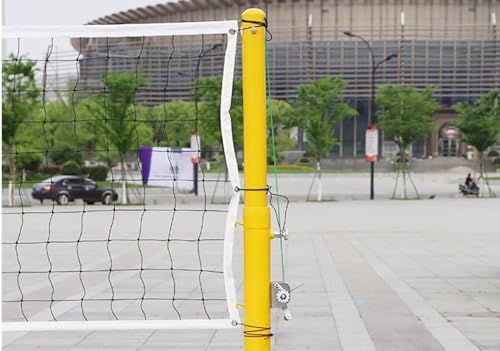 Stojak tenisowy do badmintona z kółkami – regulowana wysokość 6 poziomów, stabilna podstawa do siatkówki i badmintona, idealny do gier sportowych wewnątrz i na świeżym powietrzu