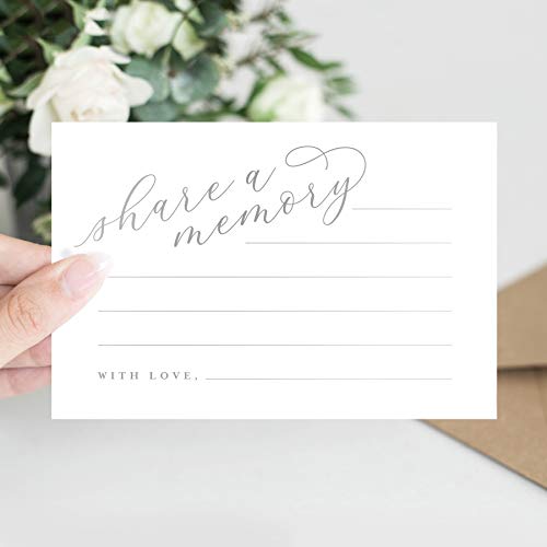 Bliss Collections Silver Share A Memory Cards — Perfect for: Funeral, Celebration of