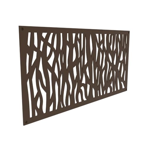 2 ft. x 4 ft. Sprig Umber Decorative Screen Panel - Image 3