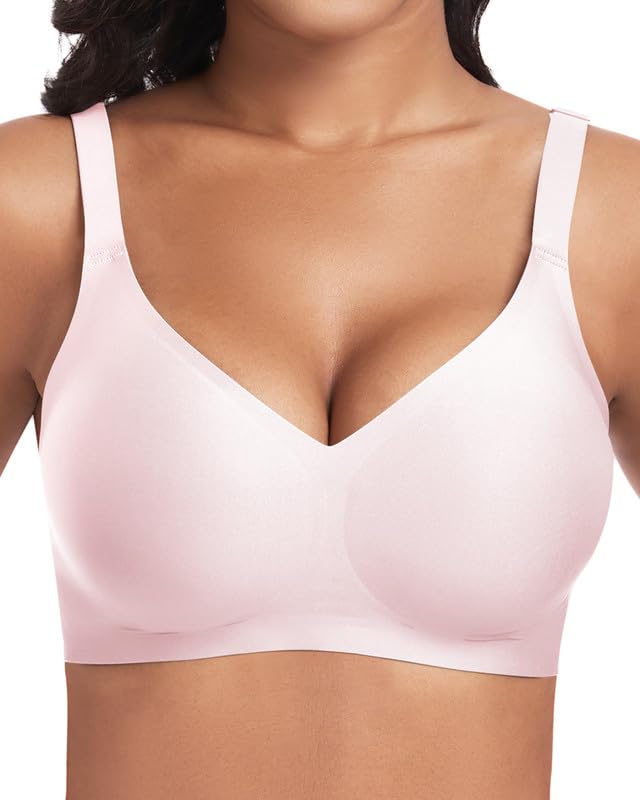 Soutien-gorge sans armatures Jiuday rose M idéal sous un t-shirt pour un confort quotidien