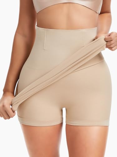 JOYSHAPER Half Slips Shapewear Skirt Under Dresses Tummy Control High Waist Slip Skirt With Built In Shapewear