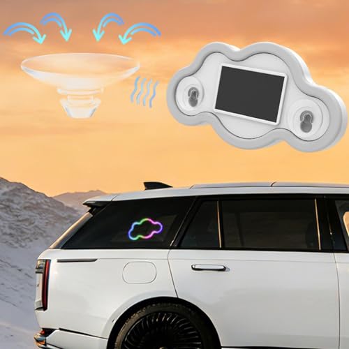 Luz solar coche nube iluminación parabrisas y ventanilla para paradas nocturnas 2