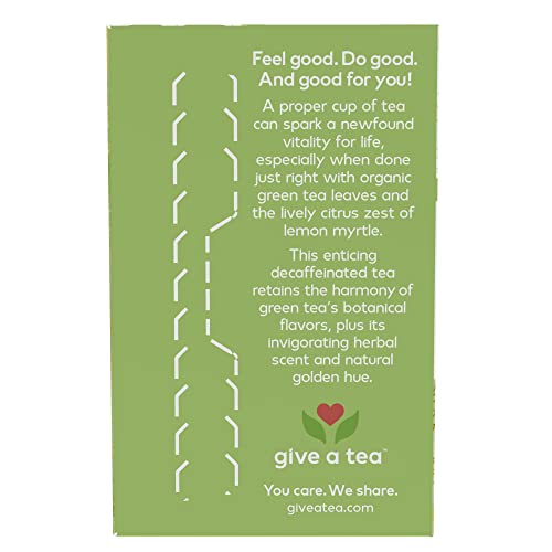 Now Foods, Certified Organic Green Tranquility™ Tea, Decaf Green With Lemon Myrtle, Non-Gmo, Premium Unbleached Tea Bags With No-Staples Design, 24-Count #TOP2