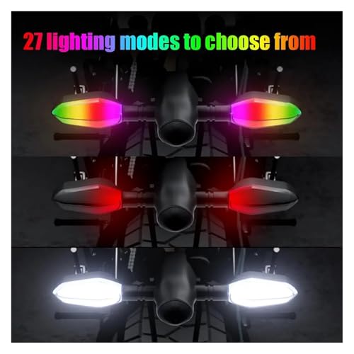 Clignotant de projection moto à LED coloré éclairage au sol