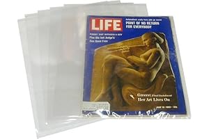 BCW Clear Resealable Life Magazine Bags (Set of 25) for a Perfect Newspaper Protector