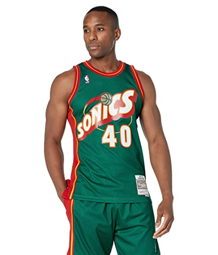 Amazon.com: Mitchell & Ness NBA Swingman Road Jersey Supersonics