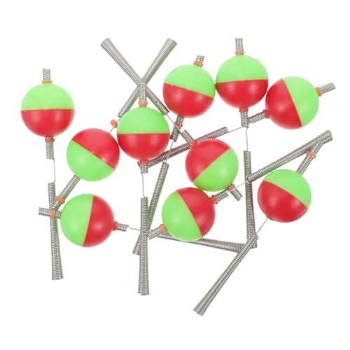 BESPORTBLE 10Pcs Ice Fishing Rod Tips Fishing Alert Balls for Winter Outdoor Ice Fishing Equipment Fishing Parts for Enhanced Fishing Experience