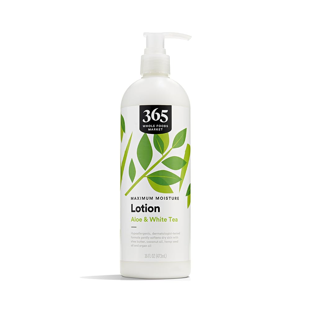 365 by Whole Foods Market Lotion Maximum Moisture Aloe White Tea 16 Ounce