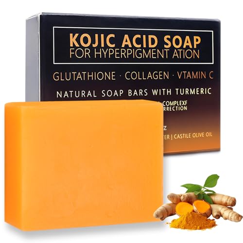100g Kojic Acid Soap,Kojic Acid and Turmeric Soap,Hyperpigmentation,Smooth Skin,for Facial and Body Cleaning and Skincare