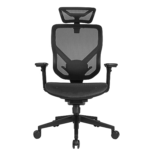 Cadeira Office DT3 Unic-M ergonomica revestimento Vintex-I™, braços reguláveis, apoio lombar almofad